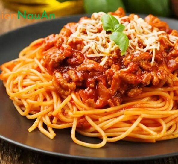cach nau mi Spaghetti 1 Cách nấu mì Spaghetti ngon dai chuẩn Ý ngay tại nhà